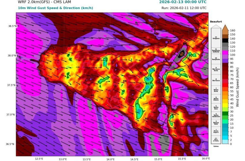  Pre-allerta meteo: ecco cosa prevede la comunicazione della Protezione Civile Regionale