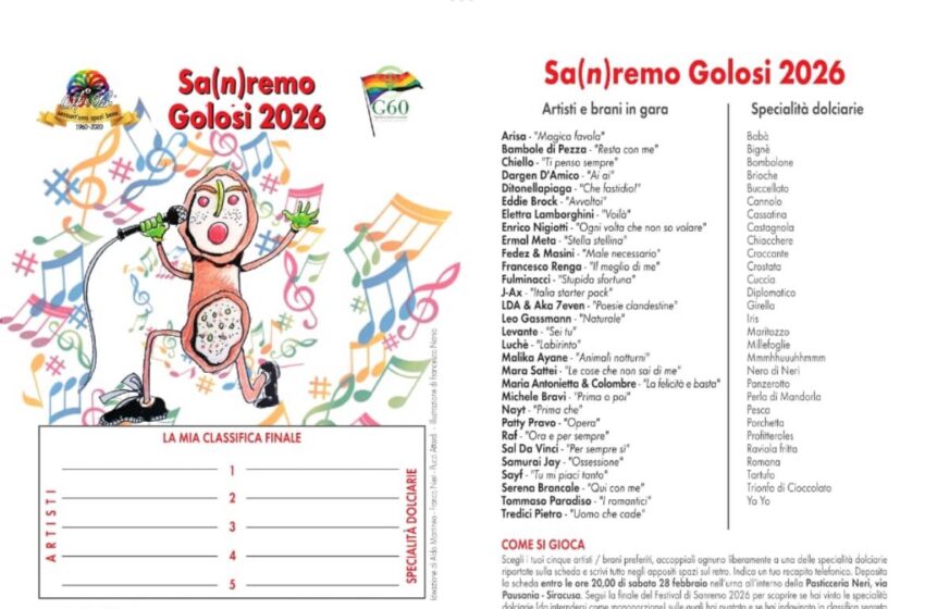  SA(n)REMO GOLOSI”, il Festival scopre il lato ‘dolce’ della musica