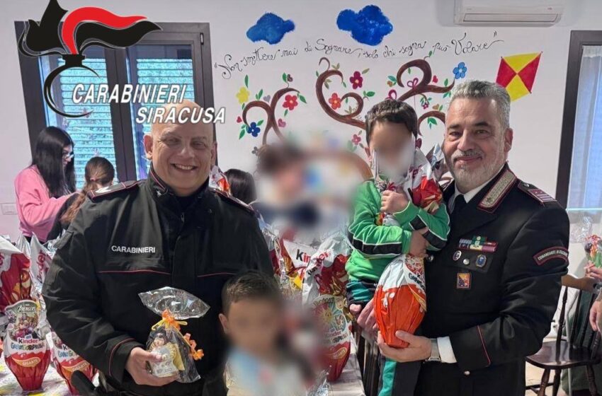  I Carabinieri donano uova di Pasqua ai piccoli ospiti della “Casa dei bimbi”
