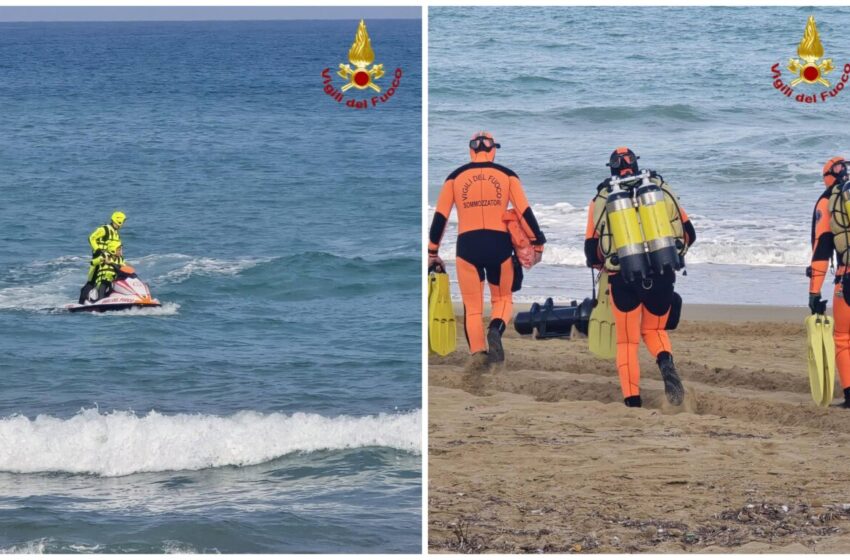  Si tuffa in mare e sparisce. Ore d’ansia per un giovane turista, ricerche ad Eloro