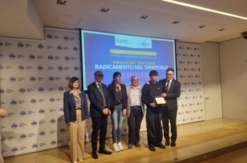  Premio Artigianato e Scuola, menzione speciale per l’indirizzo agrario del Polivalente di Palazzolo