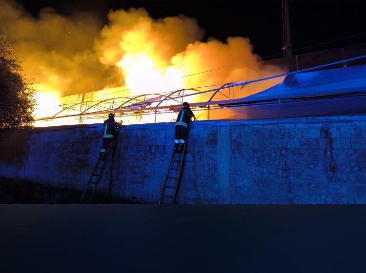  Incendio nella notte devasta azienda a Pachino, il sindaco: “sgomento”