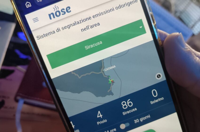  Miasmi a Siracusa, picco di segnalazioni sull’app Nose: avviati i rilievi Arpa