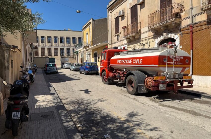  Borgata senz’acqua, autobotte della Protezione civile in via Isonzo