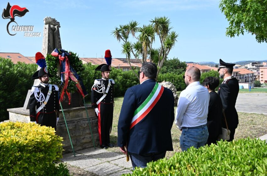 A Sortino il ricordo dei Carabinieri caduti nell’incidente aereo del 2003