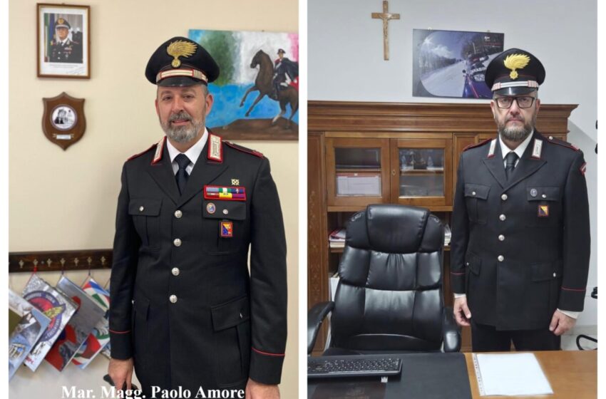  Carabinieri, cambi al vertice: Amore al comando della sezione Radiomobile, Trifirò a Rosolini