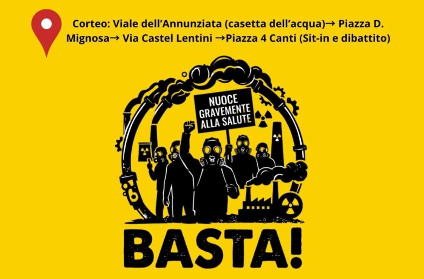 Miasmi, manifestazione a Priolo il 26 giugno
