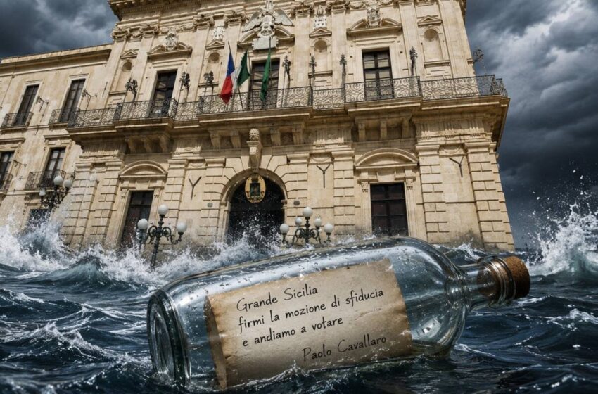  Messaggio in bottiglia nelle agitate acque del Vermexio: “Grande Sicilia firmi mozione di sfiducia”