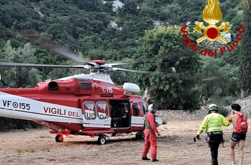  Soccorso a Cavagrande giovane escursionista vittima di un infortunio