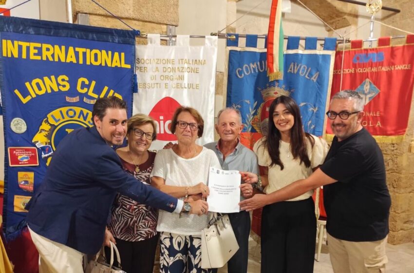  Avola diventa “Città del Dono”, firmato il protocollo tra Comune e associazioni