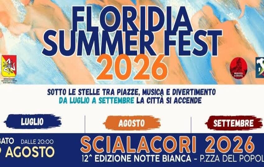  Floridia Summer Fest: nel vivo il cartellone dell’estate floridiana