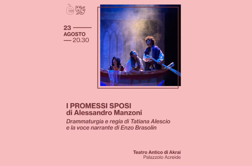  “I Promessi Sposi” al Teatro Akrai di Palazzolo, in un’inedita veste