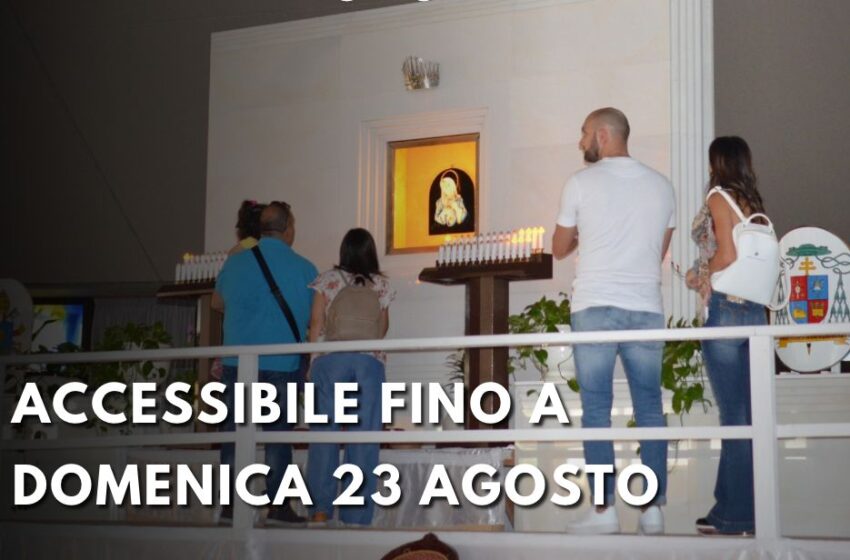  Madonnina delle Lacrime, fino al 23 agosto una pedana per pregare davanti al Quadretto