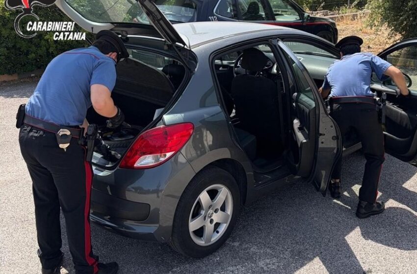  Belpasso (CT), droga e soldi in auto, arrestato un 22enne