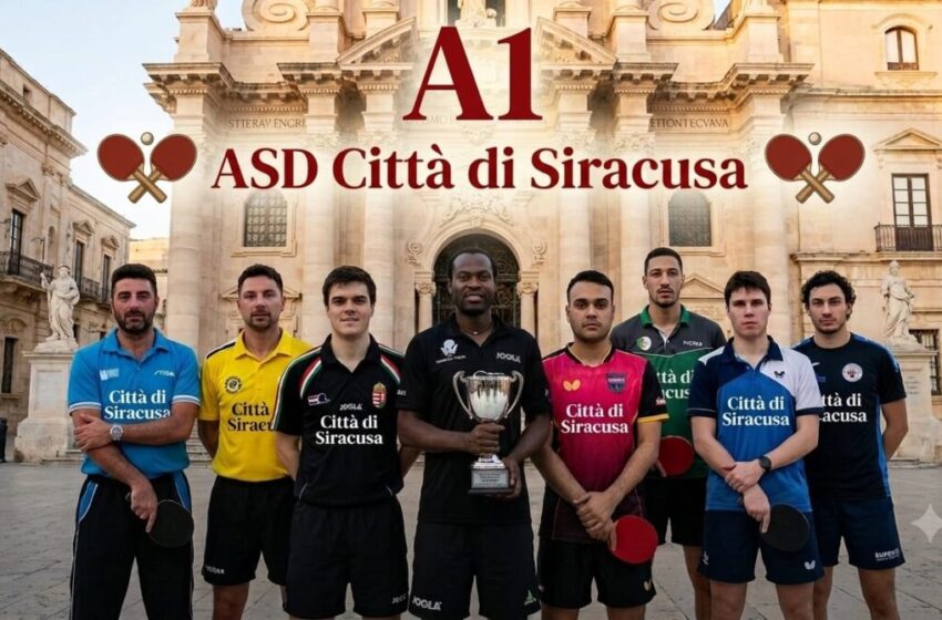  A1 Tennis Tavolo: il Città di Siracusa si presenta al pubblico casalingo da capolista